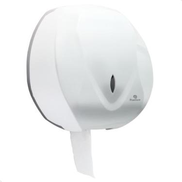 Imagem de Porta Papel Higiênico Branco Velox Rolão Dispenser Banheiro - Premisse