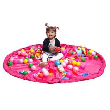 Imagem de Saco Organizador de Brinquedos - Rosa - Momis Petit