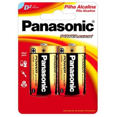 Imagem de Pilha Alcalina D 1,5V LR20XAB-2B Panasonic