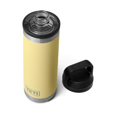 Imagem de Garrafa YETI Rambler de 530 ml, à prova de vazamento, isolamento a vácuo, aço inoxidável com Chug Cap, amarelo (daybreak yellow)
