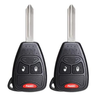 Imagem de NPAUTO Chave de substituição serve para Dodge Ram Dakota Durango Magnum Caliber Charger Nitro Avenger, Jeep Wrangler Compass Patriot, Chrysler 200 300 e mais Controle remoto de entrada sem chave