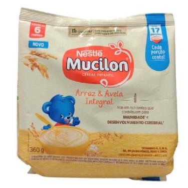 Imagem de Kit 3 mucilon arroz e aveia sache 360g - Nestlé