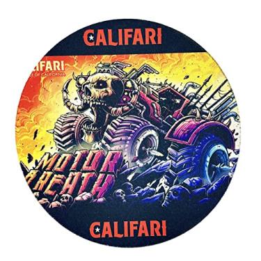 Imagem de Califari Dab Mat – Porta-copos estilo mousepad de 20 cm – Feito nos EUA – Ideal para vidro extravagante – Presente grande, durável e perfeito (respiração do motor)