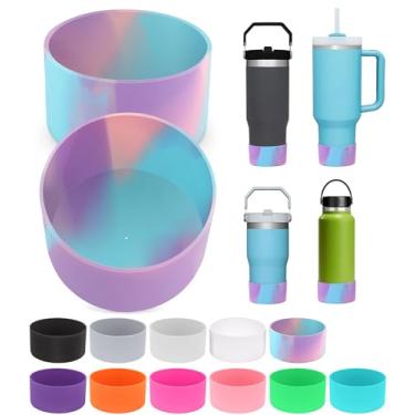 Imagem de PICcircuit 2 peças para Stanley Boot, fundo de silicone para Quencher Adventure 1,134 g 850,5 g IceFlow 567 g 850,5 g garrafa e para copo Hydroflask 350.2-680.4 g para acessórios Stanley Cup Evite