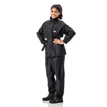 Imagem de Capa de Chuva Pantaneiro Nylon com Gola Feminina Tamanho G