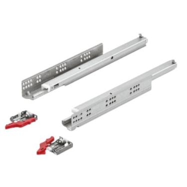 Imagem de Corrediça invisível toque extração total  300mm Häfele - HAFELE