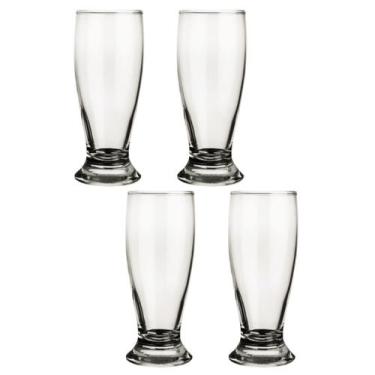 Imagem de Conjunto 4 Copos Vidro 200ml Munich Chopp Transparente Nadir - NADIR F
