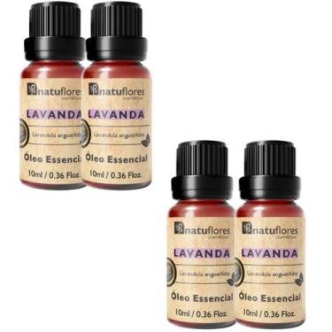 Imagem de ÓLEO ESSENCIAL  LAVANDA 10ml NATUFLORES KIT 4 UND
