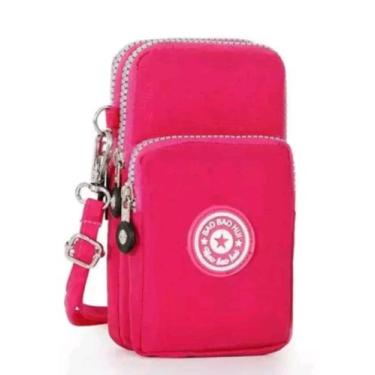 Imagem de Bolsa feminina transversal porta documentos - Hxt, Rosa