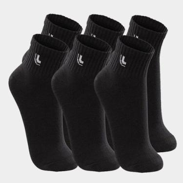 Imagem de 3 Pares Meias Sport Lupo 3223-089 Cano Curto Plus Size, 906, Preto, 41