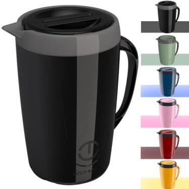 Imagem de Jarra Térmica Suqueira com tampa Garrafa Chá Suco Água Caribe 2L Unite