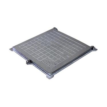 Imagem de Tampa Tampão Chão Articulado Porta Cadeado Reforçado 50x50cm - G.D.A. 