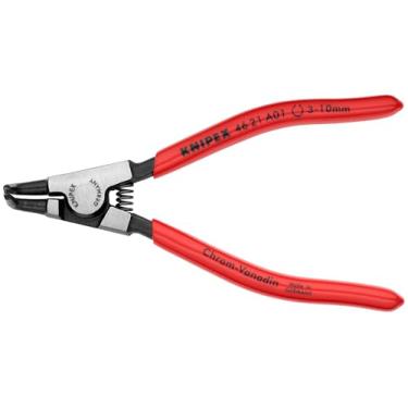 Imagem de KNIPEX Ferramentas – Alicate Circlip, externo, ângulo de 90 graus, ponta forjada, diâmetro do eixo de 1/8"-25/64" (4621A01), 5.00, preto