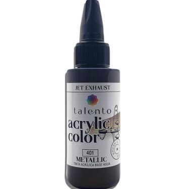 Imagem de Tinta Acrylic Color 30ml Metallic 0401-jet Exhaust - TALENTO
