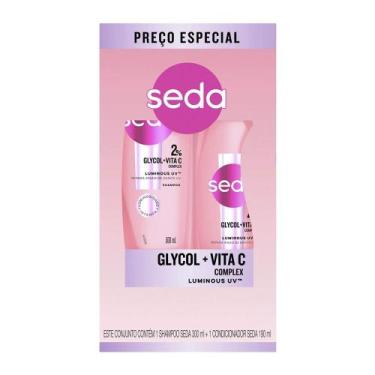 Imagem de Shampoo 300ml + Condicionador  Seda Luminous UV 190ml