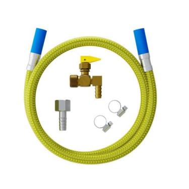 Imagem de Kit Instalação Cooktop Gás Fogão Mangueira 1,20m Registro Blukit