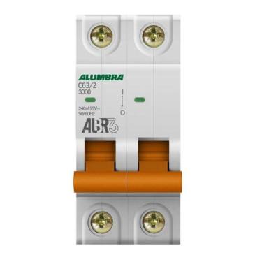 Imagem de Disjuntor Bipolar 2P 63A Curva C Albr3 Alumbra