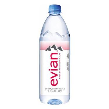 Imagem de Água Mineral s/ gás Francesa EVIAN Pet 1 Litro
