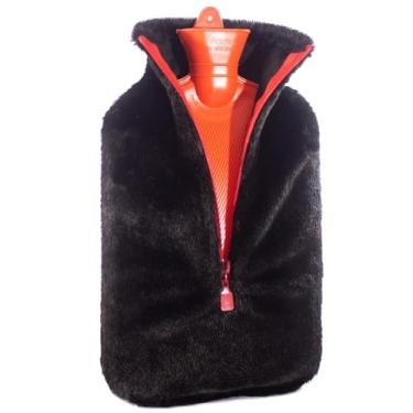 Imagem de Peterpan Rubber Hot Water Bottle with Cover, Size: XXX-Large, Hot Water Bottles for Pain Relief, BPA & PVC Free, 100 Fl Oz Capacity, Red Zipper