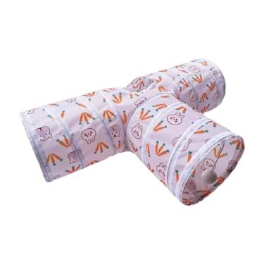 Imagem de Ioensy Tubo do túnel do gato do animal de estimação para gatos internos que penduram a bola do brinquedo, atividade do esconderijo do treinamento de 3 vias