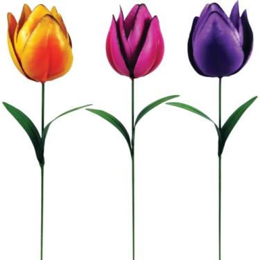 Imagem de Estaca de metal tulipa para jardim Alpine Corporation QEL828A