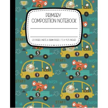 Imagem de Green Alien Primary Composition Notebook: Creative Draw and Write Notebook for Grades K-2 | Primary Story Journal with Dotted Midline and Picture Space for Grades K-2 | 7.5 x 9.25 inches | 120 Pages