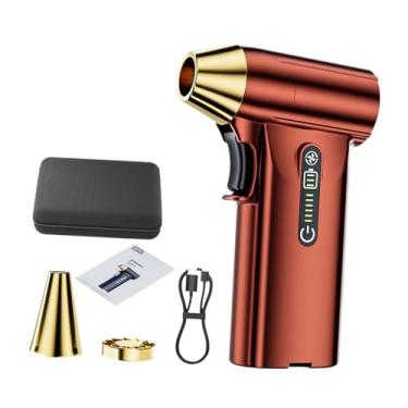 Imagem de WeiLaiKeQi Ventilador portátil de mão Mini soprador seco recarregável multifuncional compacto espanador de ar elétrico para manutenção de carro ao ar livre, Vermelho