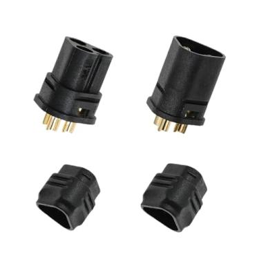 Imagem de 5 Conjuntos De Plugue, MT30, Aeromodelismo, Três Núcleos De Baixa Perda, Controlador, Cabeças Masculinas E Femininas Pretas M/OT/OR.15A. MT30-M/MT30-F