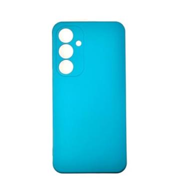 Imagem de Capinha Capa Compativel com Samsung Galaxy S24 FE Silicone Macia Veludo Forro Interno Premium Com Proteção De Câmera Verde Água