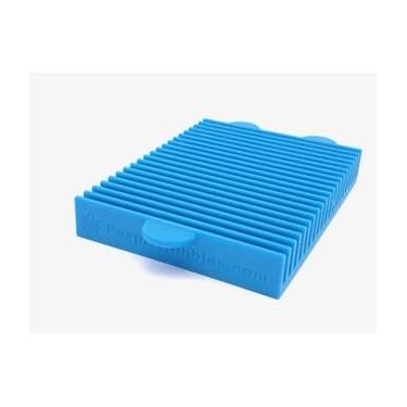 Imagem de Suportes de régua de colcha da Purple Hobbies, ferramenta inovadora de corte, costura e acolchoamento (azul, 20 compartimentos, 3 mm, 12,7 cm de largura e plano)