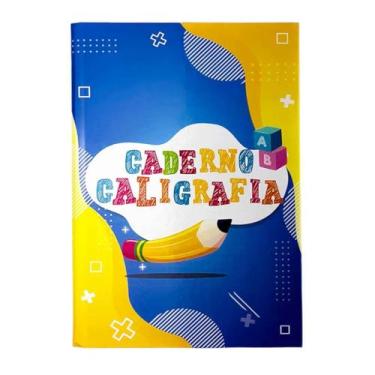 Imagem de Caderno Caligrafia 1/4 Brochura capa dura vertical 96 folhas