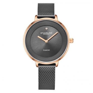Imagem de Relógio Feminino Stuhrling Sinfonia 3946 Quartzo 37mm, Cinza