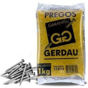 Imagem de prego gerdau 12x12 com cabeça 1 kilo