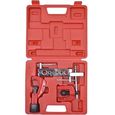 Imagem de Jogo Flangeador E Cortador De Tubos Cobre E Pvc Eda 8ys