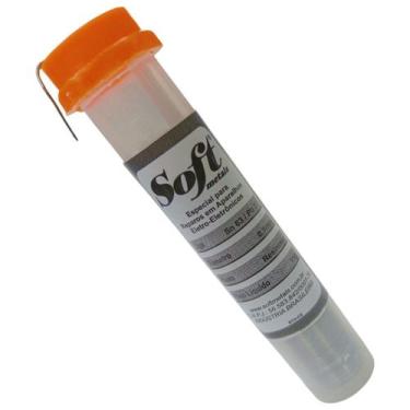 Imagem de Solda Estanho 63x37 Fio Eletrônica Smd Pci 0.5mm Tubete 11g Soft