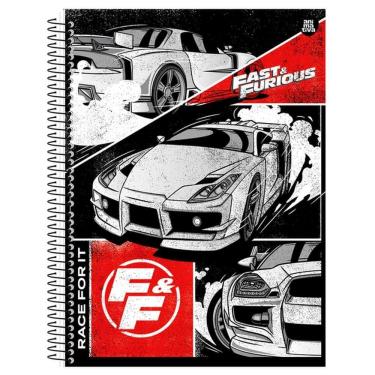 Imagem de Caderno Univ. 80 Folhas Velozes e Furiosos Capa3 - Animativa