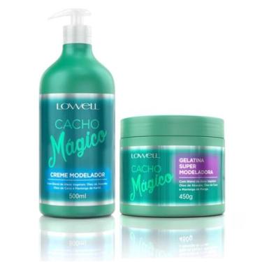 Imagem de Cacho Mágico Creme Modelador 500ml + Gelatina 450g - Lowell