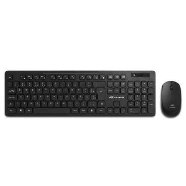 Imagem de Kit Teclado + Mouse Sem Fio C3Tech, ABNT2, 1000DPI, Preto - K-W20BK