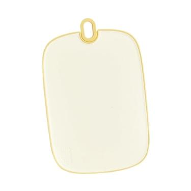 Imagem de WeiLaiKeQi Placa de corte de tábua de consertar Bancagem de cozinha de cozinha de pizza Biscoitos de biscoitos vegetais portátil Handel, Amarelo