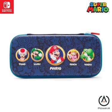 Imagem de PowerA Slim Case for Nintendo Switch - OLED Model, Nintendo Switch, Nintendo Switch Lite - Mushroom Kingdom Heroes, Protective Case, Gaming Case, Console Case, Accessories, Storage, Officially