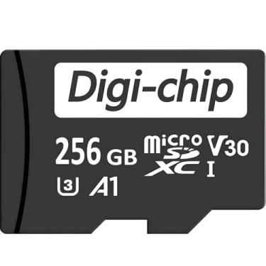 Imagem de Cartão de memória micro SD de 256 GB para Samsung Galaxy M04, M14, M54, A14, A34, A54, F04, F14 Classe 10 UHS-1 U3 MicroSDXC 256GB Digi-Chip alta velocidade 90mb/s V30 cartão de memória