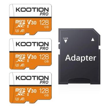 Imagem de Cartão Micro SD KOOTION 128GB UHS-I microSDXC com Adaptador - Pacote c