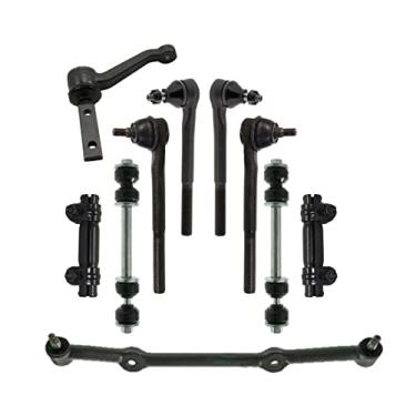 Imagem de PartsW - Kit de suspensão e direção de 10 peças para Chevrolet Blazer 96-05/ GMC Sonoma 96-03 RWD modelos + mais/mangas de ajuste de ligação central extremidades de haste de direção interna e externa