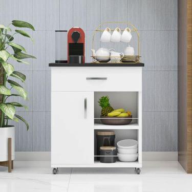 Imagem de Balcão Fruteira Multiuso Suporte Microondas/ Bebedouro Armário Cozinha