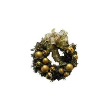 Imagem de Guirlanda de Natal decorada de 45 cm - Brilha Natal e Wanda Hauck