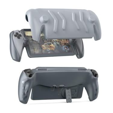 Imagem de JOYTORN Full Protective Case Cover Compatible with PlayStation Portal Remote Player,PS5 Portal Case with Detachable Front Shell,Back Case-Frosted Handheld Design-Gray