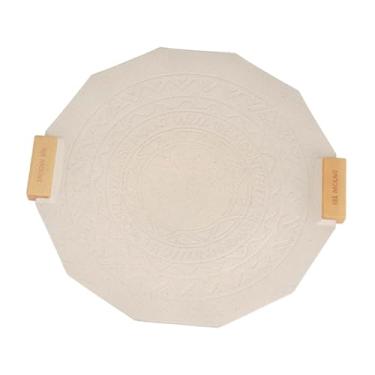 Imagem de menolana Churrasqueira churrasqueira churrasqueira churrasqueira placa de churrasqueira de alta temperatura de alumínio 41 cm, Branco