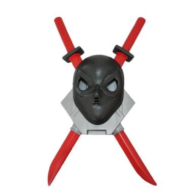 Imagem de Kit Ninja Com 2 Espadas + Máscara Preta - Le Plastic