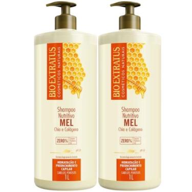 Imagem de Kit 2 Shampoo Mel Nutritivo 1L Bio Extratus - BIOEXTRATUS