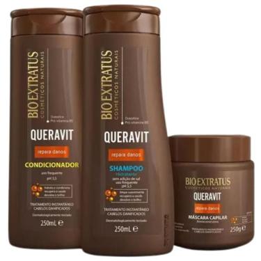 Imagem de Kit Bio Extratus Queravit Shampoo 250ml + Condicionador 250ml + Máscar